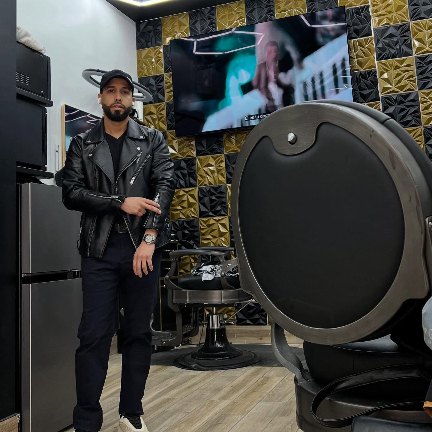 Inside Ilverth Barber shop, East Harlem NYC